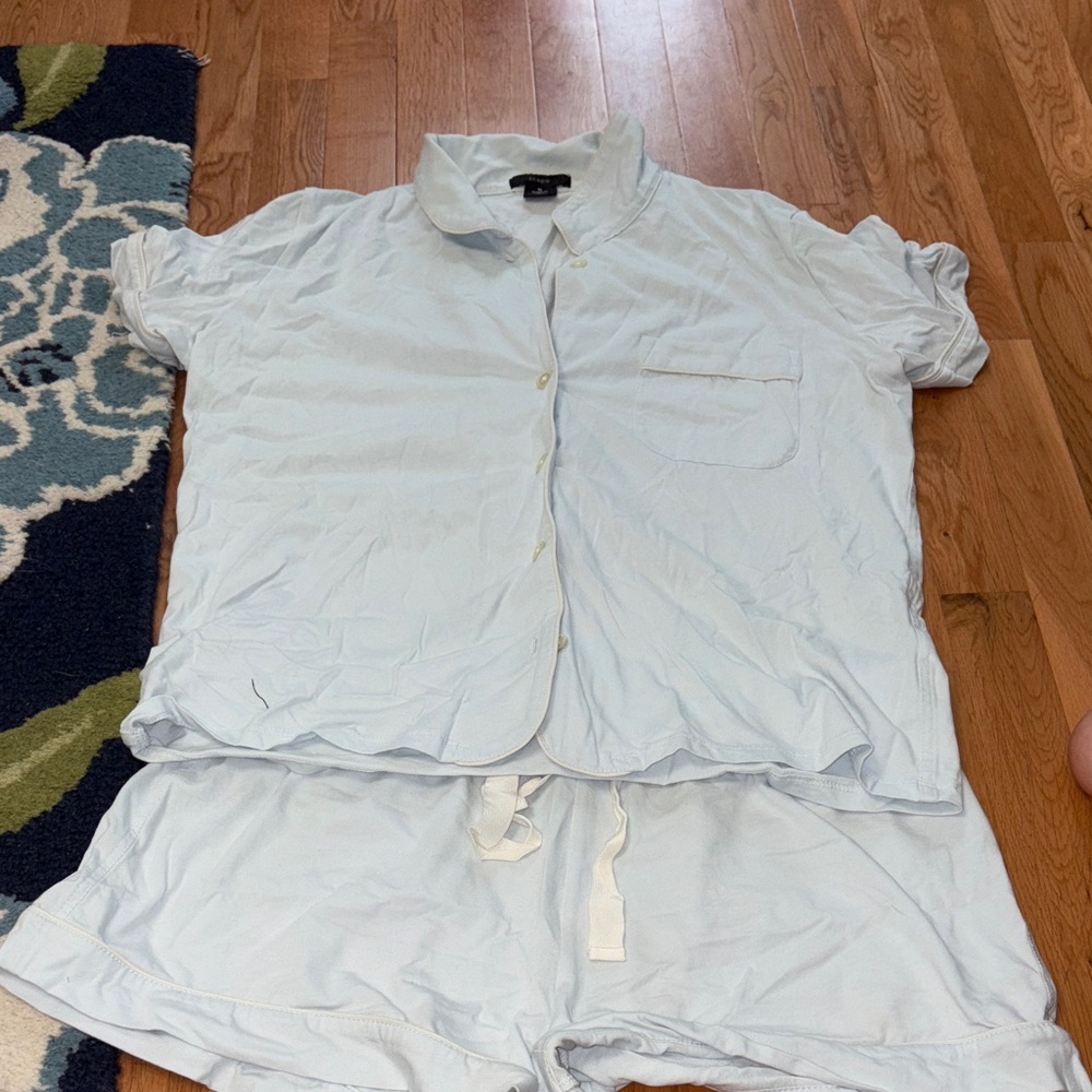 J. Crew Light Blue  Pajama Set